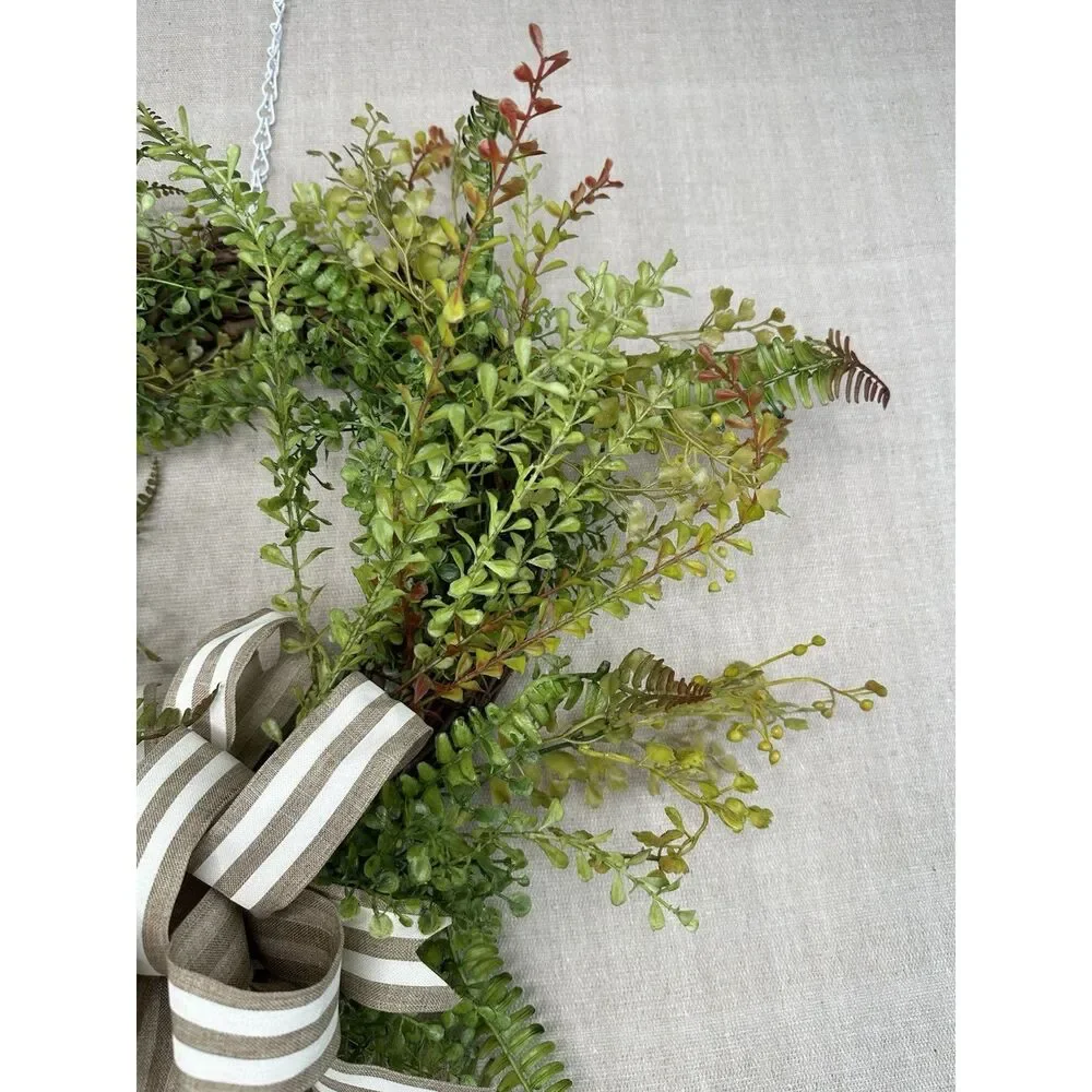 Handmade Decorative Wreath 18”x23” Front Door Wall Decor Rustic Farm House